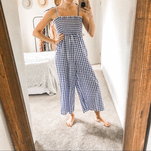 asos gingham jumpsuit